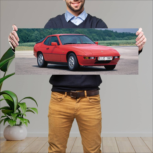 Cuadro 30x80cm Auto 1986 Porsche 924 S Auto 184