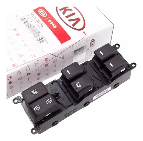 Kia Rio Spice Switch Vidrios Conductor Nuevo Genuino