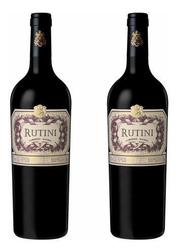 2 Botellas Rutini Cabernet Malbec