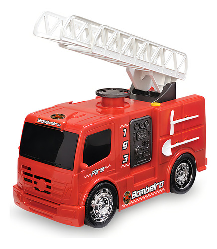 Brinquedo Caminhão De Bombeiros Gigante Completo
