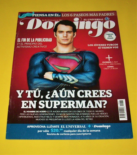 Henry Cavill Revista Domingo 2013 Superman