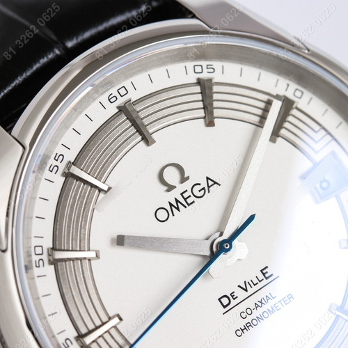 Omega Reloj De Hombre Para Cinturón Con Disco Blanco