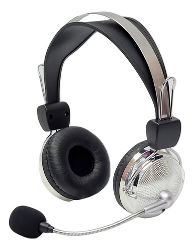 Fone De Ouvido Com Microfone Computador Notebook Home Office Cor Preto