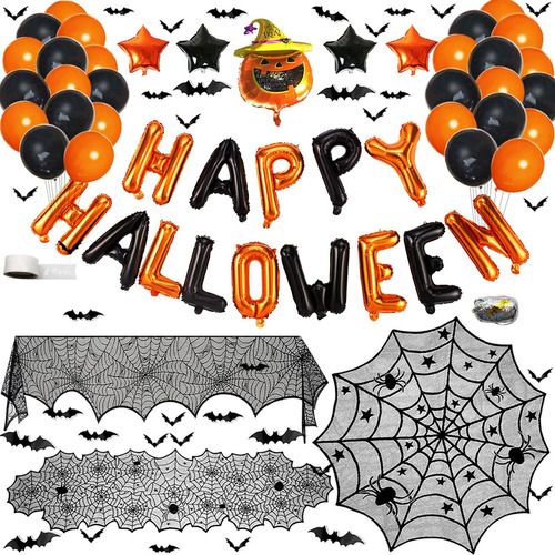 Juego De 73 Decoraciones De Halloween Para Interiores, Bufan