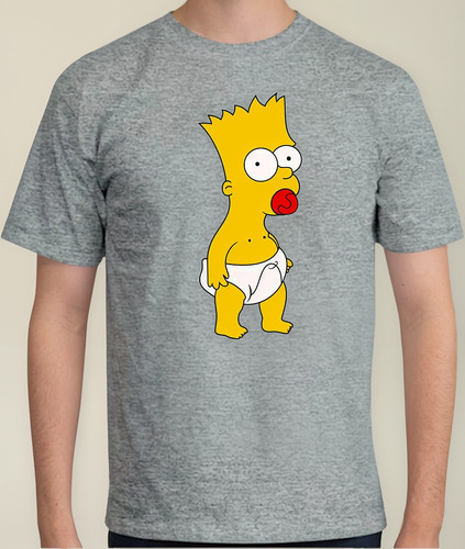 Playera T-shirt Los Simpson Bart Bebe