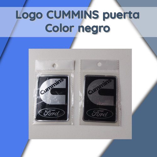 Logo Cummins Puerta Color Negro