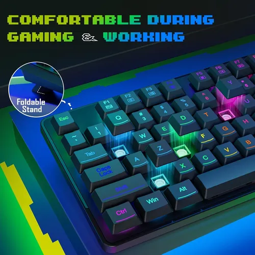 Kit Teclado Y Mouse Gamer Redragon Essentials Rds107