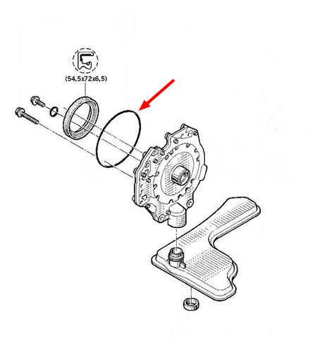 Anel Oring Da Bomba Óleo Conversor Torque Câmbio Al4 Citroen