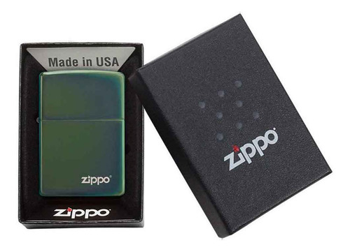 Imagen 1 de 5 de Zippo Chamelion Verde Tornasol Universo Binario