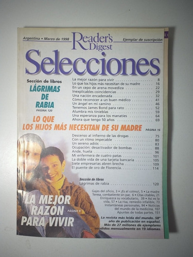 Lote Revistas Selecciones Año 1998  #h16