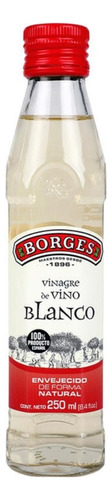 Vinagre Vino Blanco Gourmet Botella 250ml Borges