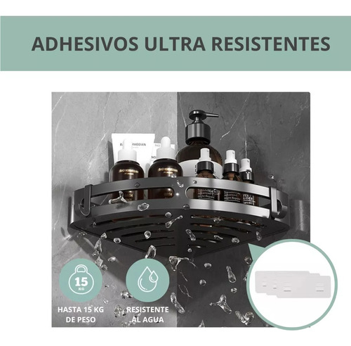 Repisa Esquinera Inoxidable Para Ducha Y Baño - Set De 2