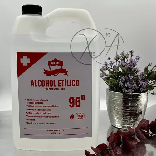 Alcohol Etilico 96 Grado Alimenticio Potable 5 Litros Caña