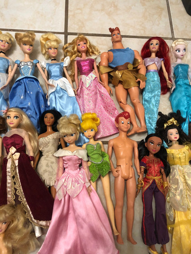 Barbies Lote Princesas Disney De Uso , Detalles, Lote Variad (Usado)