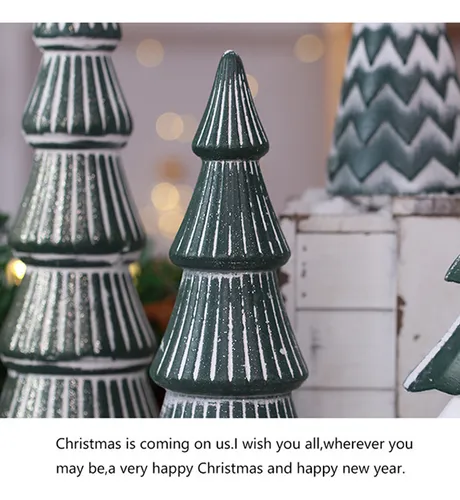 Mini Árbol De Navidad Verde Dorado, Decoración De Mesa, Navi