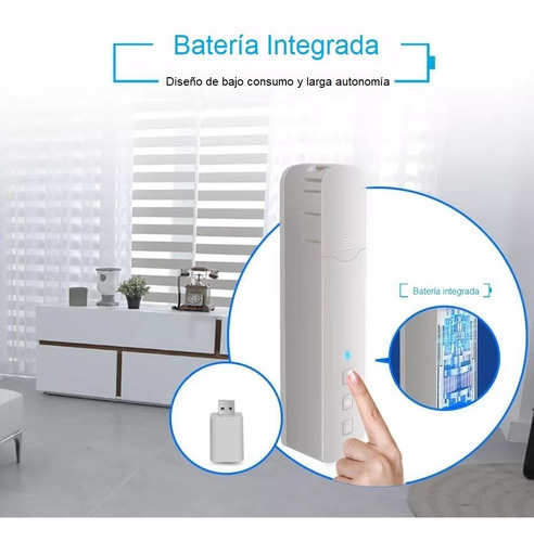 Imagen 4 de 10 de Motor Persiana Inteligente Con Batería Alexa & Google Home