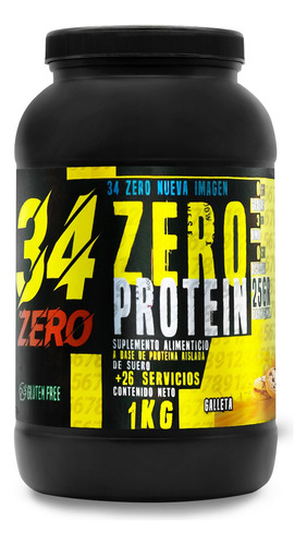 Proteína Whey Hidrolizada Zero 34 1 Kg Sabores 34 Zero 80ser Sabor Pay De Mora