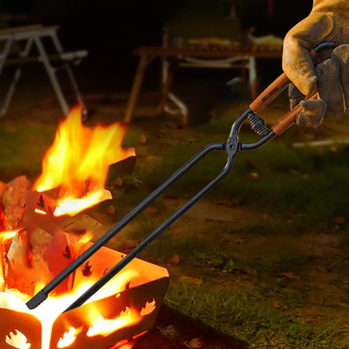Pinzas Para Fogatas, Pinzas Para Chimenea De 55 Cm Con Funda
