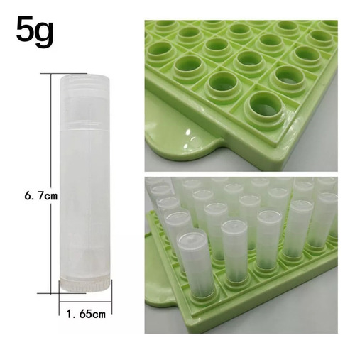 P .. Bandeja De Relleno De Bálsamo De Labios Diy Molde De 5g