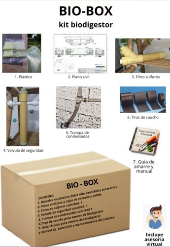 Bio-box  Kit Biodigestor Capac. 5.1 M3