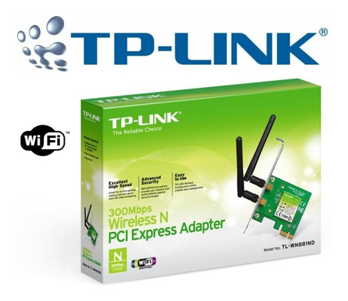 Adaptador Red Pci-e Wifi Tp-link Tl-wn881nd De 300n