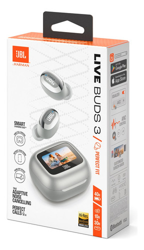 Audífono Jbl Live Buds 3 Anc Perfect Fit Ip55 - Silver