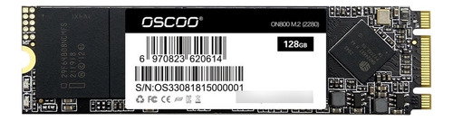 Ssd 128gb On800 Oscoo - Sata 3, M.2 2280, Leitura Até 550mb/s E Gravação Até 500mb/s Cor Preto