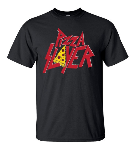 Playera Pizza Slayer Rock Thrash Metal Music Parodía M2287