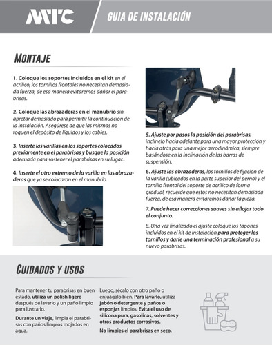 Parabrisas Gt P/ Benelli Tnt 25n Transparente Mtc
