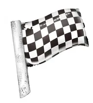 Comprar Globo Forma De Bandera De Cuadros Meta F1 Carreras 26 Pulgad Color Blanco Y Negro Carreras F1