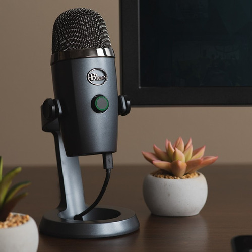 Micrófono Blue Yeti Nano condensador omnidireccional shadow grey