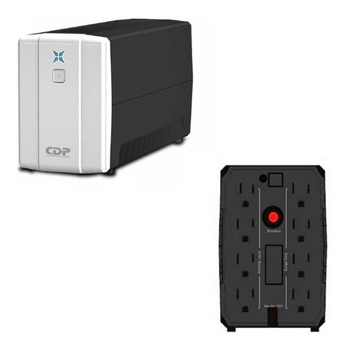 Ups 1000va 1kva Cdp R-upr1008 Para Equipos 8 Toma Recargable