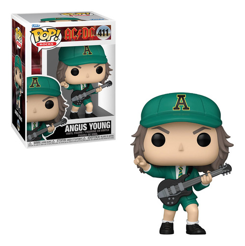 Funko Pop! Rocks Ac Dc #411: Angus Young Traje Verde (Usado)