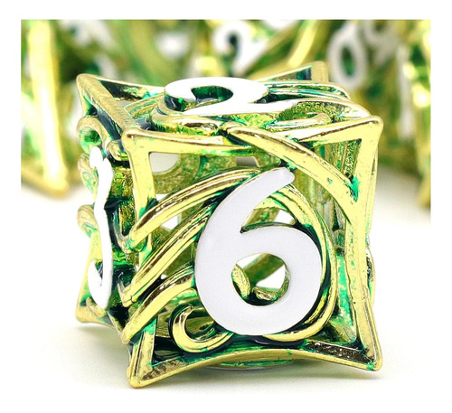 Fongogo Metal Dnd Dice Game Of 7 Para Dungeons And Dragons