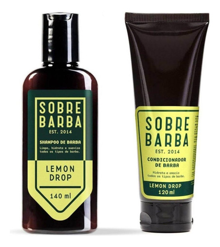 Kit Shampoo + Condicionador De Barba Lemon Drop Sobrebarba