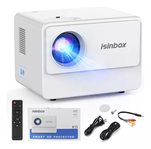 ISinbox-MINI proyector portátil P2, compatible con 1080P, HD, 5G, WiFi,  10000 lúmenes, proyectores de vídeo