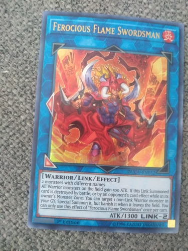 Ferocious Flame Swordsman Ultra Rare Yugioh