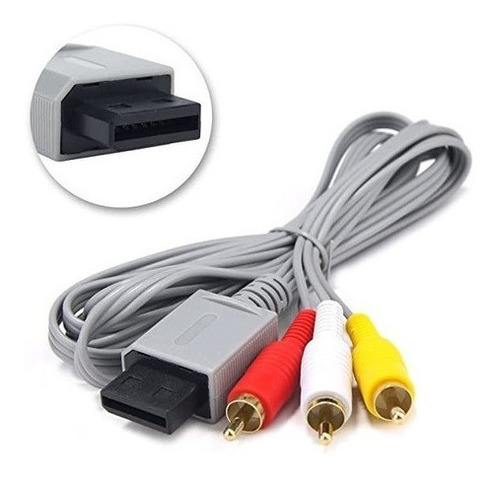 Cable Rca Audio Video Av Para Nintendo Wii & Wii U 