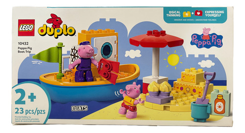 Lego Duplo Excursión En Barco De Peppa Pig 23 Pcs Mod 10432