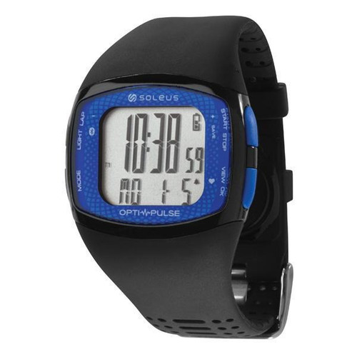 Relogio De Pulso Soleus Pulse Rhythm Ble + Hrm - Preto/azul