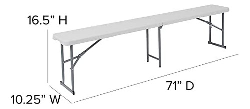Flash Furniture Talbott 10.25'' W X 71''l Bi-fold Granite Wh