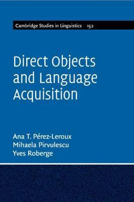 Libro Direct Objects And Language Acquisition - Ana Teres...
