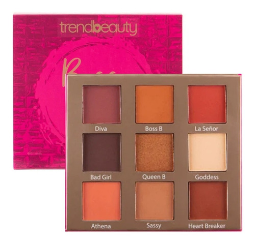 Paleta De Sombras Mod.boss Babe Diva Marca Trendbeauty®