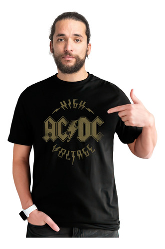 Remera Dicenway Ac Dc Rock Hombre Adultos