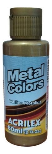 Tinta Acrílica Metal Colors Bronze - 556 - Acrilex - 60ml