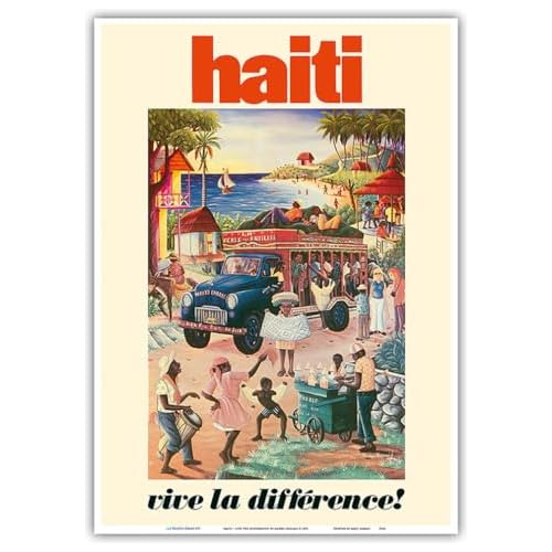 ¡haití Vive Diferencia  Póster De Viaje Vintage Por ...