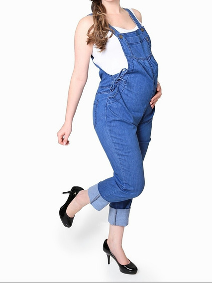 macacão jeans feminino gestante