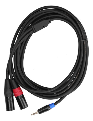 Ds Conversor De Conector Dual Estéreo De 3,5 Mm A 2 Cables
