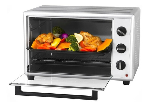 Horno Electrico Atma Hg9010n 90lts C/grill 2700w Inox Color Gris