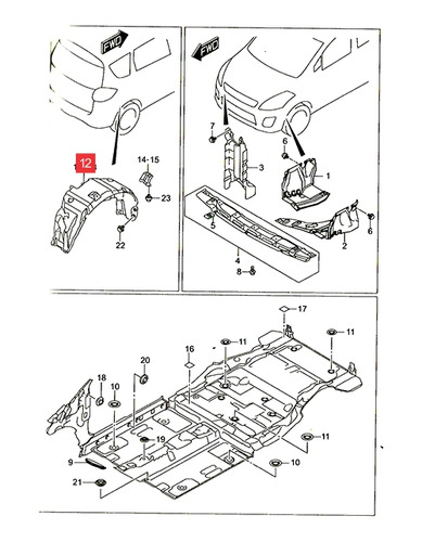 Salvabarro Tras. Der. -original- Suzuki Ertiga 2014-17